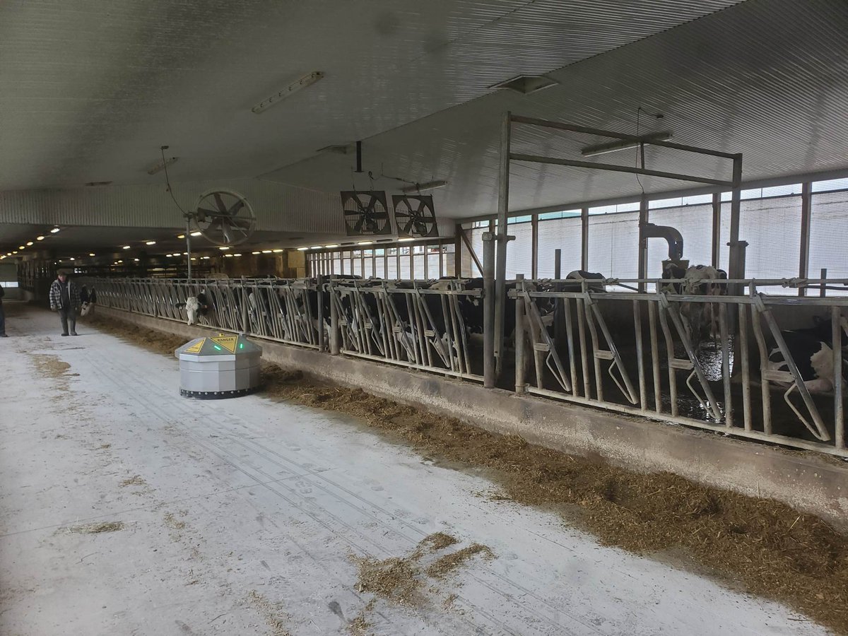 ConestogoAgri's tweet photo. Now that Rose Vega Farm has a new Rovibec feed pusher,Luke won't be needing his shovel anymore to push up feed. If you're in the market for a shovel, contact Luke. If you're in the market for a feed pusher, contact us. Your cows will thank you.#makingmilk #thisiswhytheyarehappy🐄 https://t.co/WKHxTRhz2C