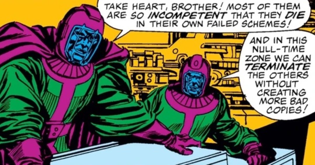 CultureSnoop's tweet photo. Kang. Modok. The council of Kangs. #antman #AntManandTheWaspQuantumania #marvel #MCU #thequantumrealm https://t.co/Bf717Zuakm