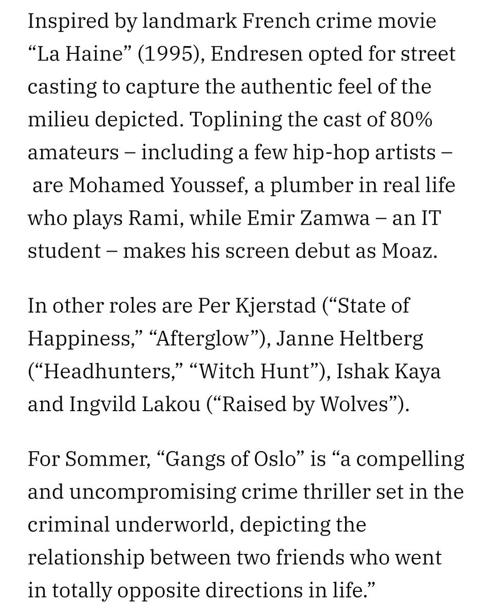 "Gangs of Oslo" will be streaming on Netflix🔥 
#blodsbrødretv2 #tv2play #Netflix #Variety <a href="/tv2norge/">TV 2 Norge</a>
