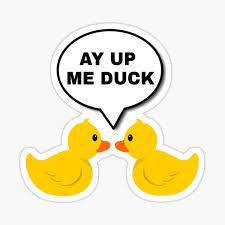 nottmhospitals's tweet photo. In case you’re not from the East Midlands - “Ay up me duck” means “Hello my dear”! And “duck” is an affectionate term for another person 😀  … And if you’re being ‘Mardy’ you are being grumpy or moody 😂  #24hrsAE https://t.co/EojXmszCyp