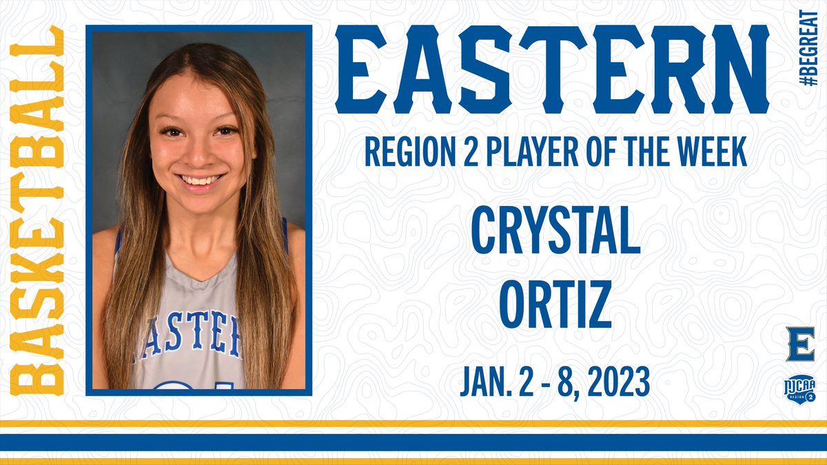 🏅🏅🏅Crystal Ortiz earned her third Region 2 Player of the Week honors of the season for Jan. 2-8! This is the third POTW award for the team so far this season. Congratulations, Crystal! #TheE #BeGreat 

eoscathletics.com/sports/wbkb/20…