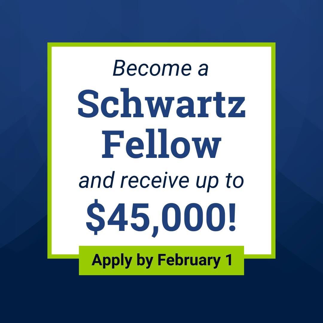 PennStateLER's tweet photo. 📢 Seniors and summer/fall 2022 grads: Apply to become the next #SchwartzFellow by February 1!
🔗 https://t.co/ryhM0p49vo
You could receive a year’s worth of funding (up to $4️⃣5️⃣,0️⃣0️⃣0️⃣) to pursue service after graduation!
#Fellowship #PostGradPlans
@penn_state @PSULiberalArts https://t.co/OF1Mc4nMR8