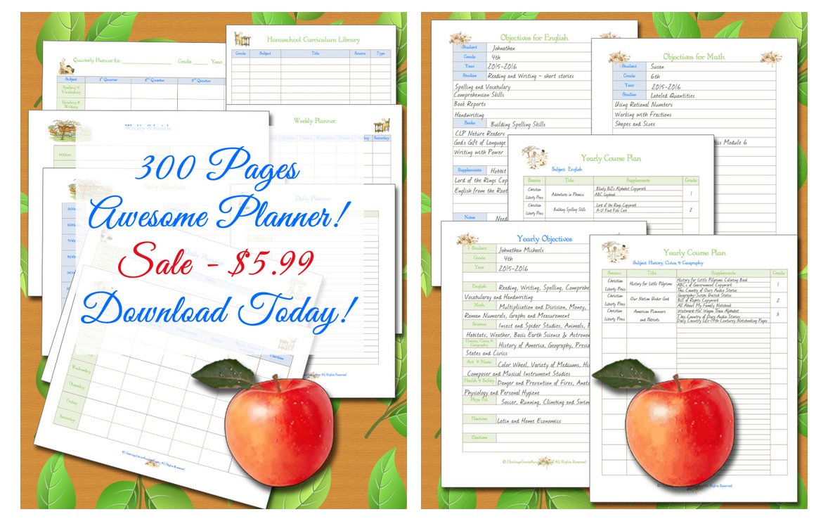 Review #homeschool planner - "Fantastic! This is one of the very best planners I’ve ever seen (and I’ve seen A LOT (-; ) ! I’m currently using it with my two boys by having a page of each form I need for each boy.
I highly recommend it (-: !! Milia Z"
heritagegroveacademy.com/awesome-homesc…