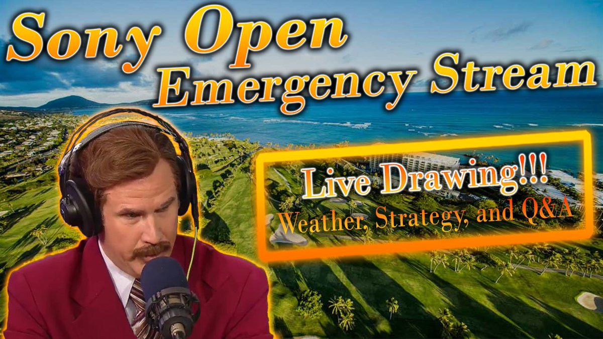 TheDegenerate75's tweet photo. Full Field PGA is BACK! 🤗

🚨24 Hour Warning for the Sony Open Emergency Stream | Wednesday 7 PM CST🚨

Over $100 in giveaways! 🤑
 
Like and retweet to get your name in the live drawing for tomorrow! 👀

Going to be bringing it strong in 2023 😁 https://t.co/fnzCwpHvpw