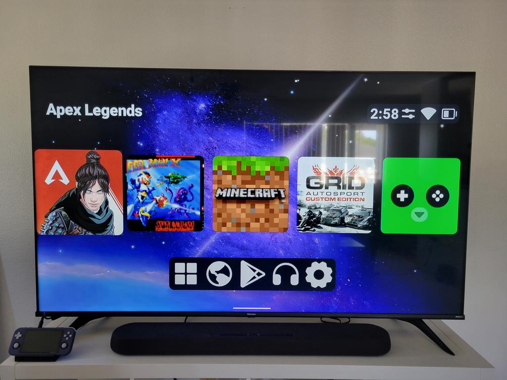 LikeEich's tweet image. #ConsoleLauncher with the Retroid Pocket 3 works great when docked!