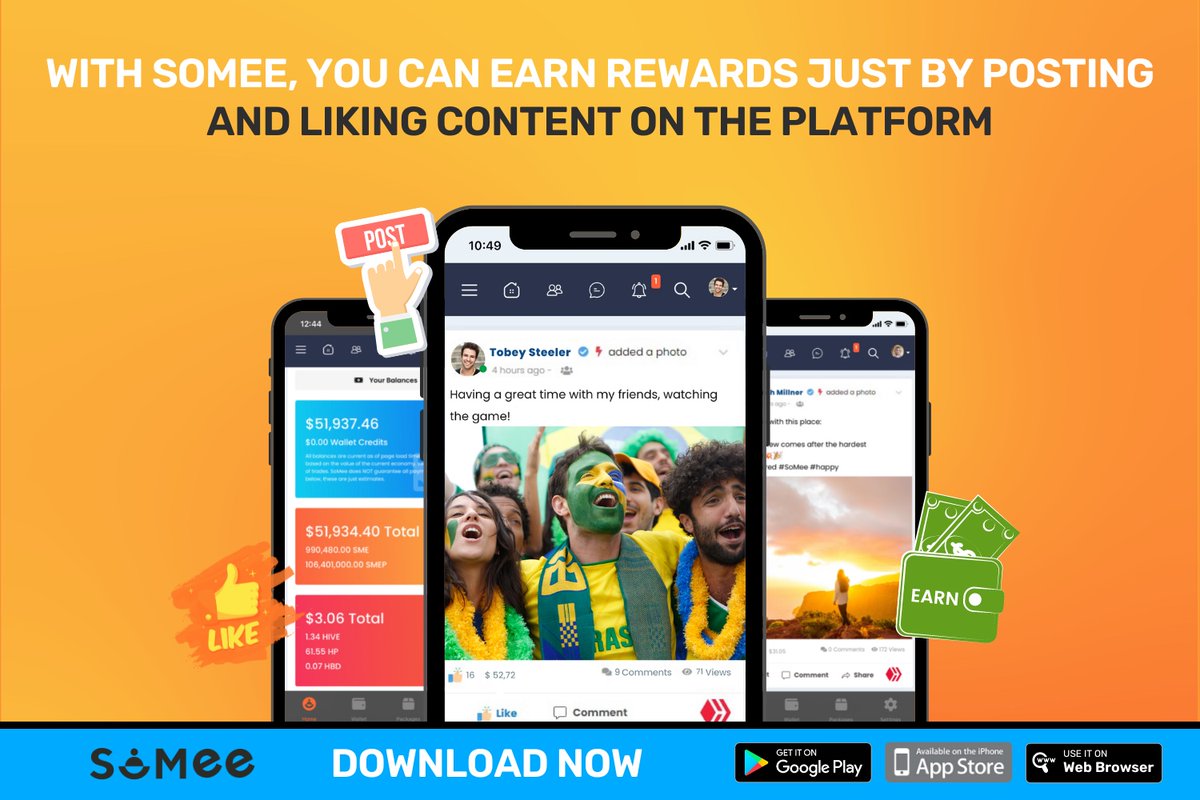 realsocialai's tweet photo. You read it right, it’s that simple 🎊🚀
Join today #AppStore #SoMee #Revolution #SocialMedia https://t.co/ehUCqesaWH