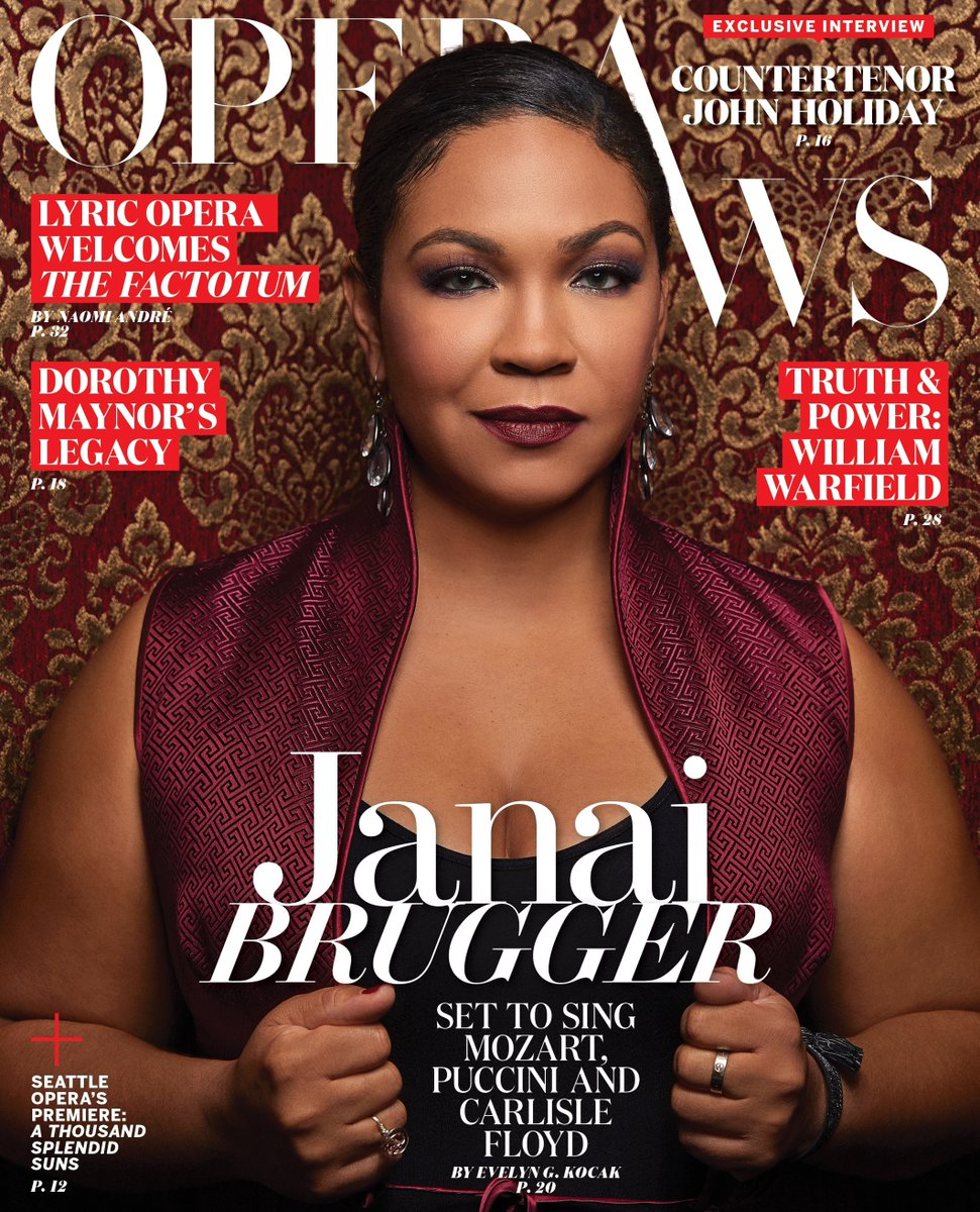 American soprano <a href="/JanaiBrugger/">janai brugger</a>, who sings Susanna in <a href="/LAOpera/">LA Opera</a>'s new #Figaro, is our February cover star!

"I come from a family of very strong women, &amp; very empowering female role models around me in my life, in the industry &amp; at home." 

📸 : Allison Michael Orenstein