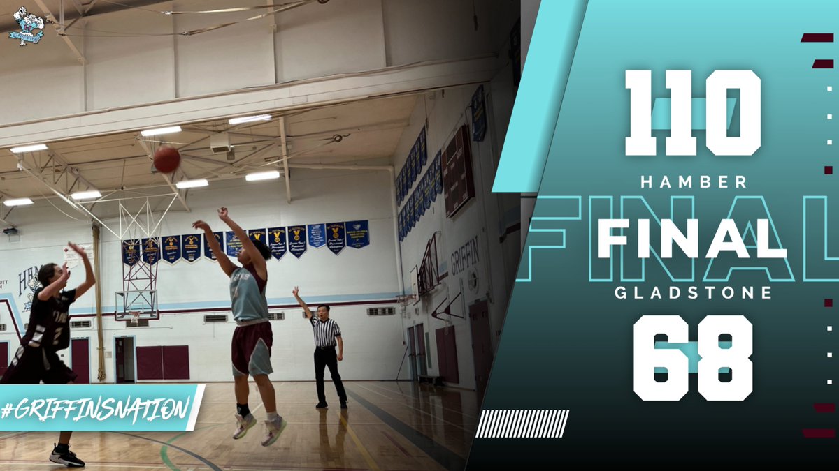 Hamber juvenile boys beat Gladstone 110-68! #griffinsnation