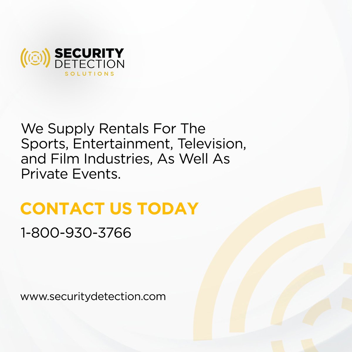 Check out our metal detector rentals and x-ray scanner rentals for your facility or events. Invest in them for bolstered security and safety and keep a check on what goes on in your space. 

#Securitydetection #securityequipment #industryleadingsecurity #nationwide