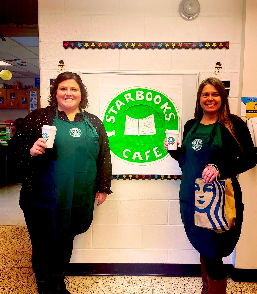 parenteauteach's tweet photo. Welcome to the Starbooks Cafe! Our third graders enjoyed learning about different book genres and conversing about what they noticed. @mrstfrazier did it again! #edisonshines https://t.co/5QFGGXq4jn