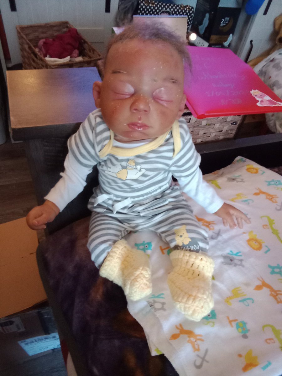AngelicScroll95's tweet photo. Great news everyone: Little Bailey made it home yesterday! Yay! #reborns #reborndoll #reborndolls #ShopUpdates https://t.co/LewsODoxfa