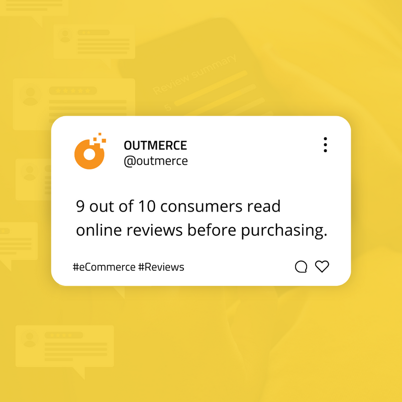 Outmerce's tweet image. 👓 54.7% of people with this habit tend to read at least four reviews before purchasing a product. 

Source: Oberio

#Outmerce #WebsiteNavigation #Website #WebReadability #eCommerceTips #OutmerceTips #UserExperience