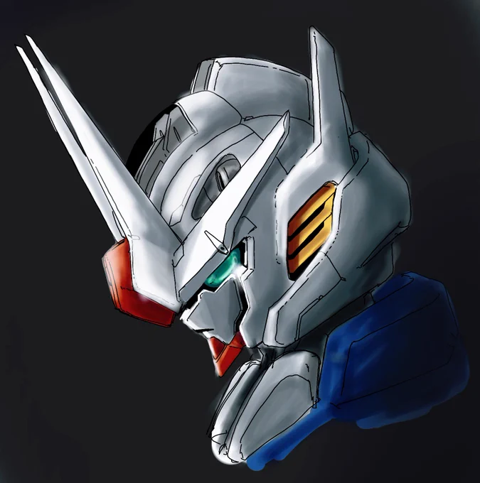 エアリアル改修型の涙ラインが描きたかった… 