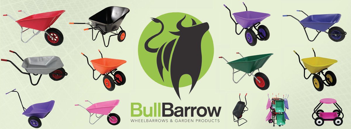 Bullbarrow's tweet photo. Did you know we manufacturer over 160 different variants of wheelbarrows? 10 different barrows in 7 different colors with 3 different wheel options. All UK Made #MadeUK https://t.co/7XhxMsBsNG