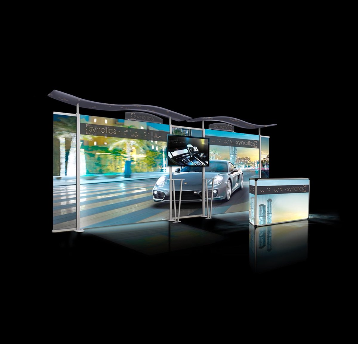 nadisplay's tweet image. Small booth spaces can have the cake and eat it too👏👏 
.
 #portablesigns #portable #exhibits #2023goals  #exhibitionstand #tradeshowbooth #tradeshows