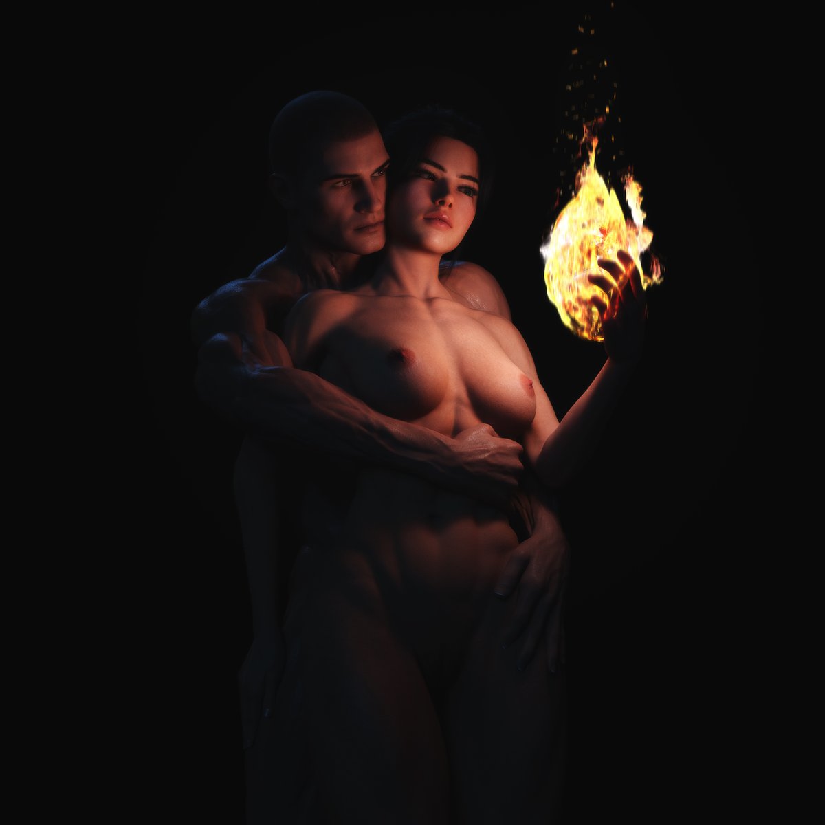3DReaver's tweet photo. #daz #daz3d #dazstudio #flame #fire #dazstudio #fantasy #render #3dmodeling #sorceress #muscularfemale #muscularmale https://t.co/tGPbblf7pQ