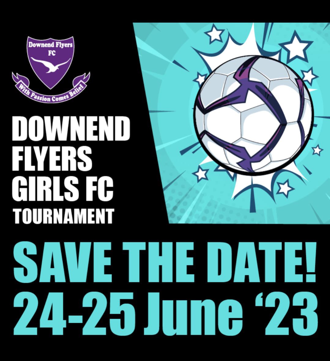 We are excited to announce our summer tournament!!

Sat - U7, U8, U10, U12, U14 & U16  Sun - U9, U11, U13, U15 & Women                                     

Email your interest now to tournament@downendflyers.com 

#purplepower