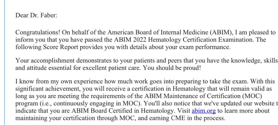 YESSSS BOARD CERTIFIED IN #hematology ! Wish my Dad was here to see this!!! Thanks so much @RoswellLeukemia !
@ABIMcert @ASH_hematology #ashkudos