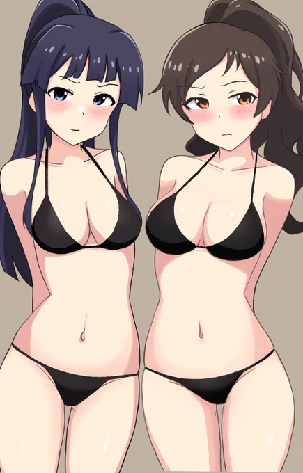 北沢志保ちゃんと最上静香ちゃんです 