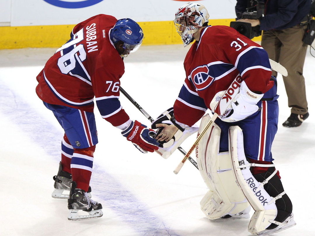 glenny72's tweet photo. @CanadiensMTL The triple low-five with Carey Price, until it was outlawed 😠 https://t.co/P9VzZSEZ32