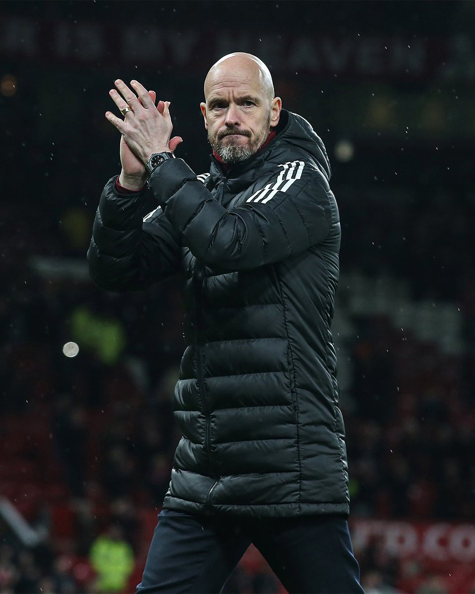 Man Utd last season: 20 wins in 49 games Man Utd this season: 20 wins in 27 games Erik ten Hag is the fastest manager in Man Utd history to reach 20 wins 📈