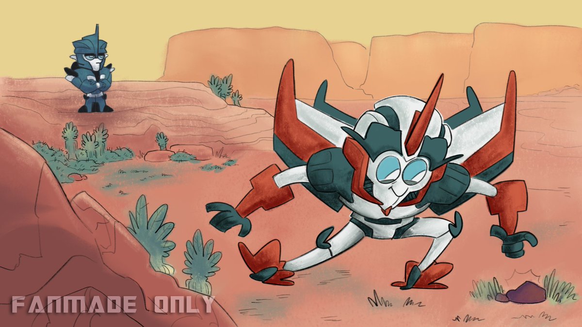 Hey #PortfolioDay, for my senior project last year, my professor challenged me to take a cartoon from my childhood and pitch it as a ✨modern remake ✨So I gave them goofy Decepticons instead