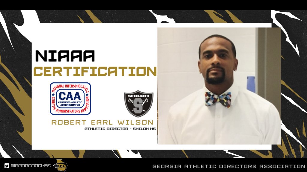 GADACOACHES's tweet image. Please give a round of applause Robert Wilson of @ShilohAthletics who earned his CAA certification from the @NIAAA9100 in December of 2022! 👏@GwinnettSchools #certification #professionaldevelopment