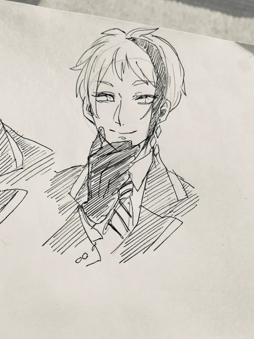 朝の一発描き
愉しい 