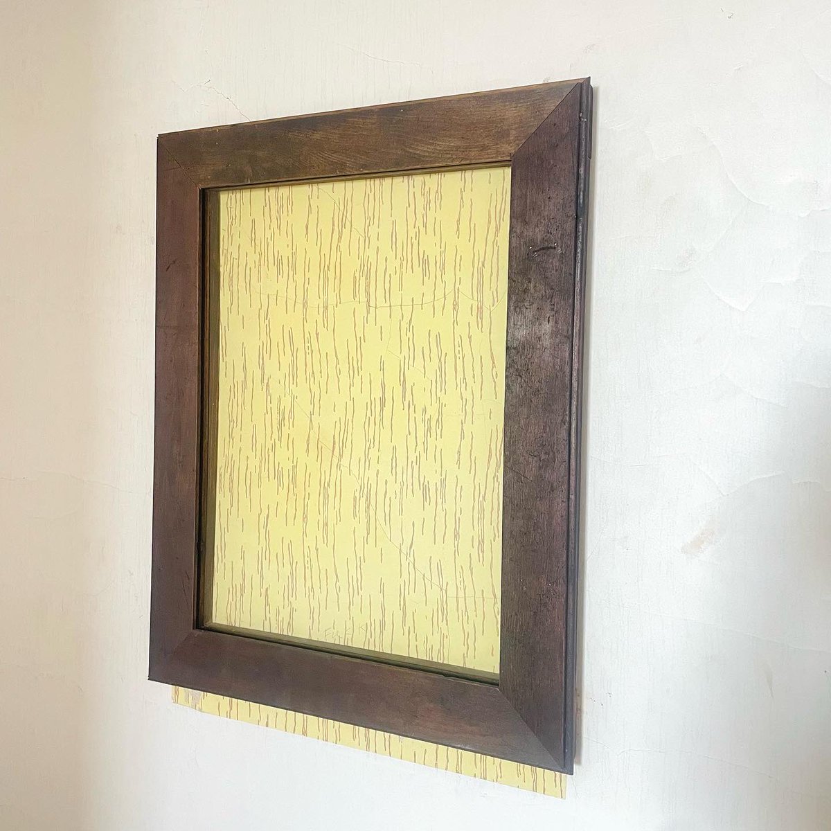 Although it may look like wallpaper, the original guest corridors were actually hand painted with a stenciled roller. 

In order to pay tribute to the historic design, we are leaving various areas of the original walls untouched. 

May the funky paint live on!!