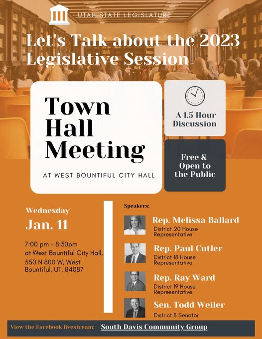 Don't miss this informative event as local legislators discuss the upcoming session and answer questions.