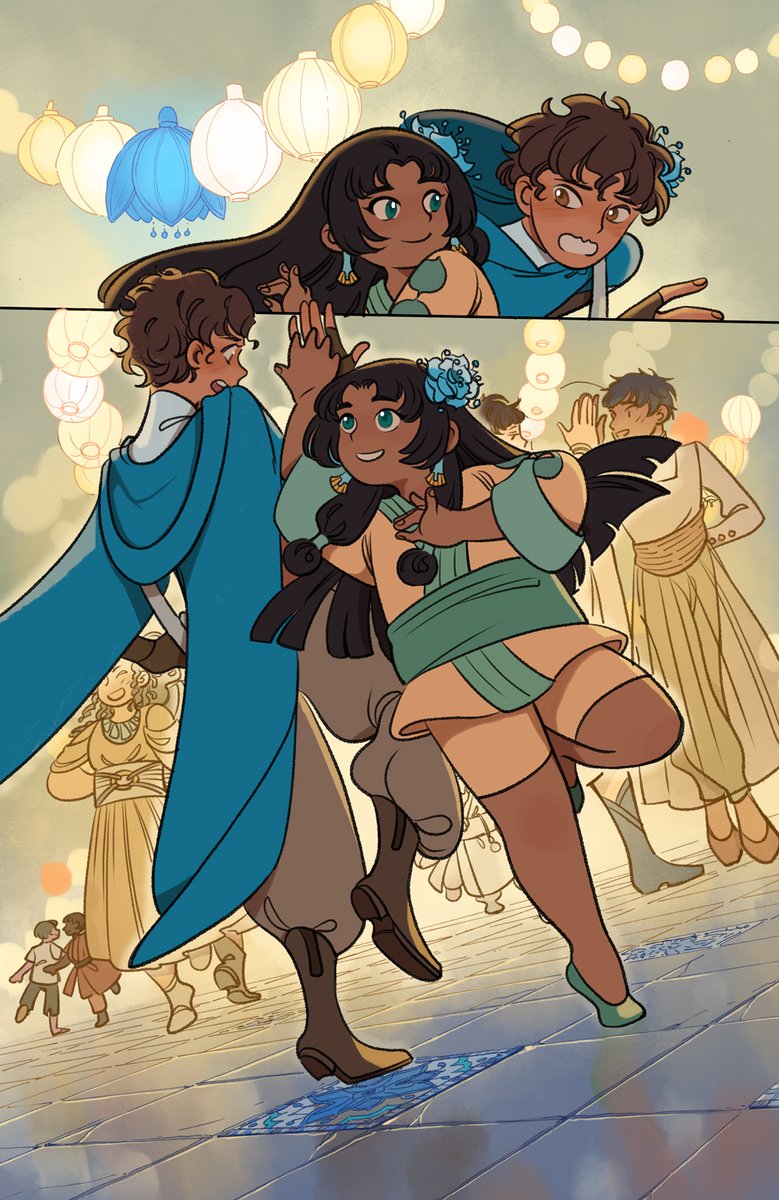 Hi #PortfolioDay we're Jen and Kate! We make:
🌟Novae, a webcomic https://t.co/G8q8FbGjPS
🍃 Legend of Korra short in Patterns in Time
⚡️A MG GN with Viking Children's called 
HAVEN and the Fallen Giants (TBA)
#PortfolioDay2023 