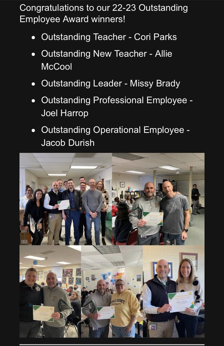 Katelyn Charbonneau (@mscharbtweets) on Twitter photo Congratulations to all the FCHS winners, especially <a href="/McCool_Allie/">Allie McCool</a> representing the SPED department as Outstanding New Teacher!! Congratulations to all the FCHS winners, especially <a href="/McCool_Allie/">Allie McCool</a> representing the SPED department as Outstanding New Teacher!!