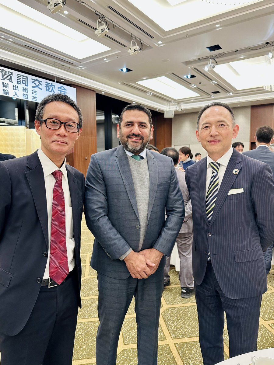 TradeTokyo's tweet photo. 今年5月にカラチで開催されるTEXPOでの日本企業の訪問を楽しみにしています。 東京会館で開催された日本繊維輸入協会の新年会に出席し、日本の繊維企業を招待する機会を利用しました。

詳細については、次の Web サイトをご覧ください。
https://t.co/7QKH5NwCAm

@texpotdap @tdap_official https://t.co/phjJWNc2M6
