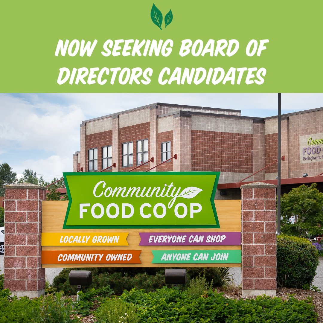 Apply for the Co-op Board of Directors by January 18!

The board is vital to the Co-op achieving our mission of serving the greater Bellingham community. Attend tomorrow's board meeting to see if you'd be the right fit. 

Details: l8r.it/aZ2t

#Bellingham #Whatcom