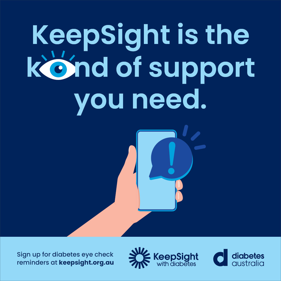 DiabetesAus's tweet photo. When was your last eye check?
It is very important to have your eyes checked regularly for diabetes-related damage.
KeepSight sends you a reminder when your next #diabetes eye check is due.
Sign up to #KeepSight today: https://t.co/Ziqsvmpdo6
#EyeCheck https://t.co/JjPiDNssx3