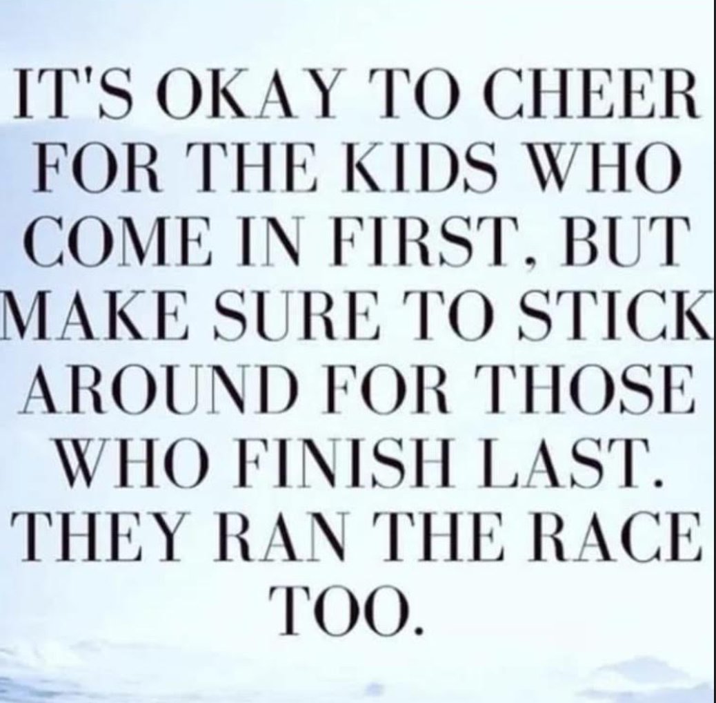 QISATweets's tweet photo. Do you stick around for the kids who finish last? #Belonging #Self-Worth #Heroes #SenseofAccomplishment #SpiritofAdventure #Purpose https://t.co/os9IrL4BAU