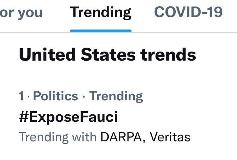 Read more about the article At the time #ExposeFauci quickly became the #1 trending story in the U.S.

Minut