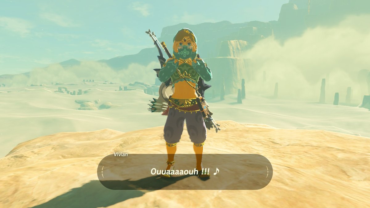 PyroLinkT's tweet photo. Je veux la même tenue. #BreathoftheWild #NintendoSwitch https://t.co/fyQuFlr4Vx