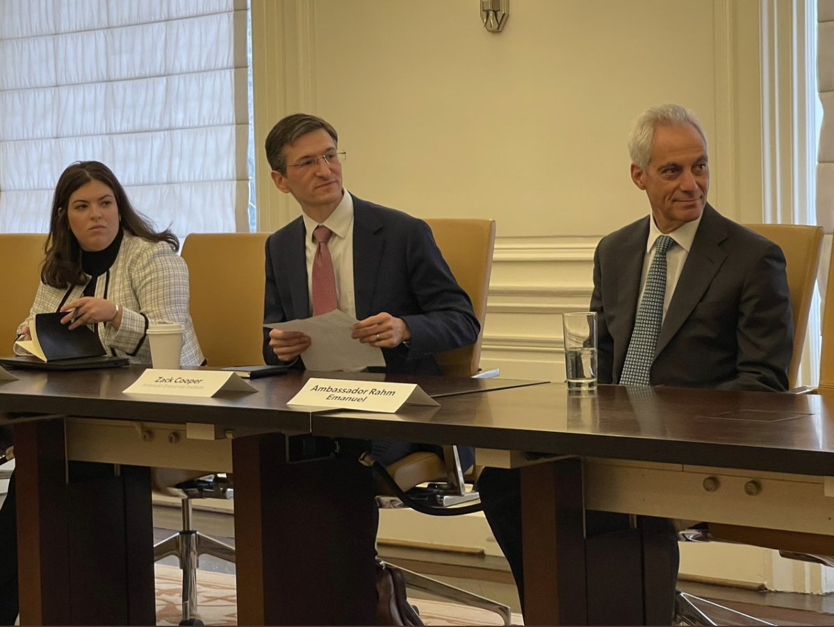 Today <a href="/ZackCooper/">Zack Cooper</a> met with the U.S. Ambassador to Japan. This Thursday he will be at the DCA sharing his insights into, "Is War with China over Taiwan Inevitable?" 
For more information: bit.ly/3X3L1Hh