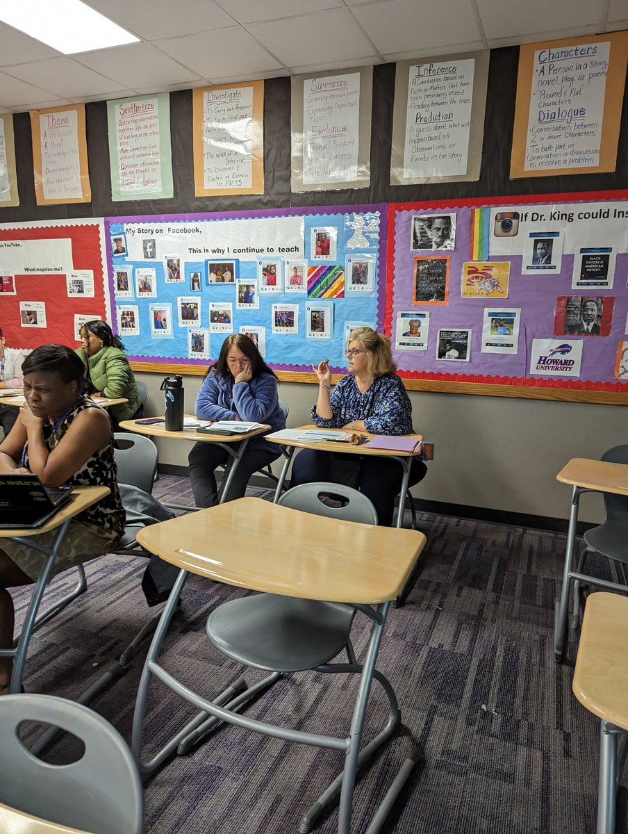 petrie_simone's tweet photo. The @chapelhill78 ELA department practiced strategies that will help students collaborate and engage in academic discourse. #wearewayne https://t.co/Bv8yT4GrMC