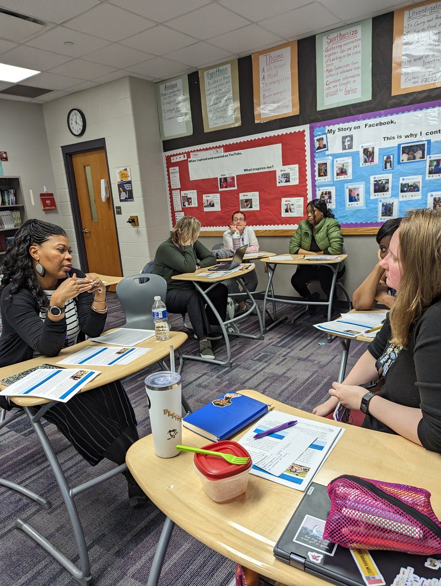 petrie_simone's tweet photo. The @chapelhill78 ELA department practiced strategies that will help students collaborate and engage in academic discourse. #wearewayne https://t.co/Bv8yT4GrMC