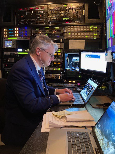 SteveBenham1's tweet photo. Crunch time! Cranking out the final updates on a story on  @GovTinaKotek’s executive orders on housing/homelessness and news conference. Photo Location: In @KATUNews’s live truck/Salem via @katusteve https://t.co/SGtYbjoCSX    #orleg #orpol https://t.co/0cul0ZVlY9