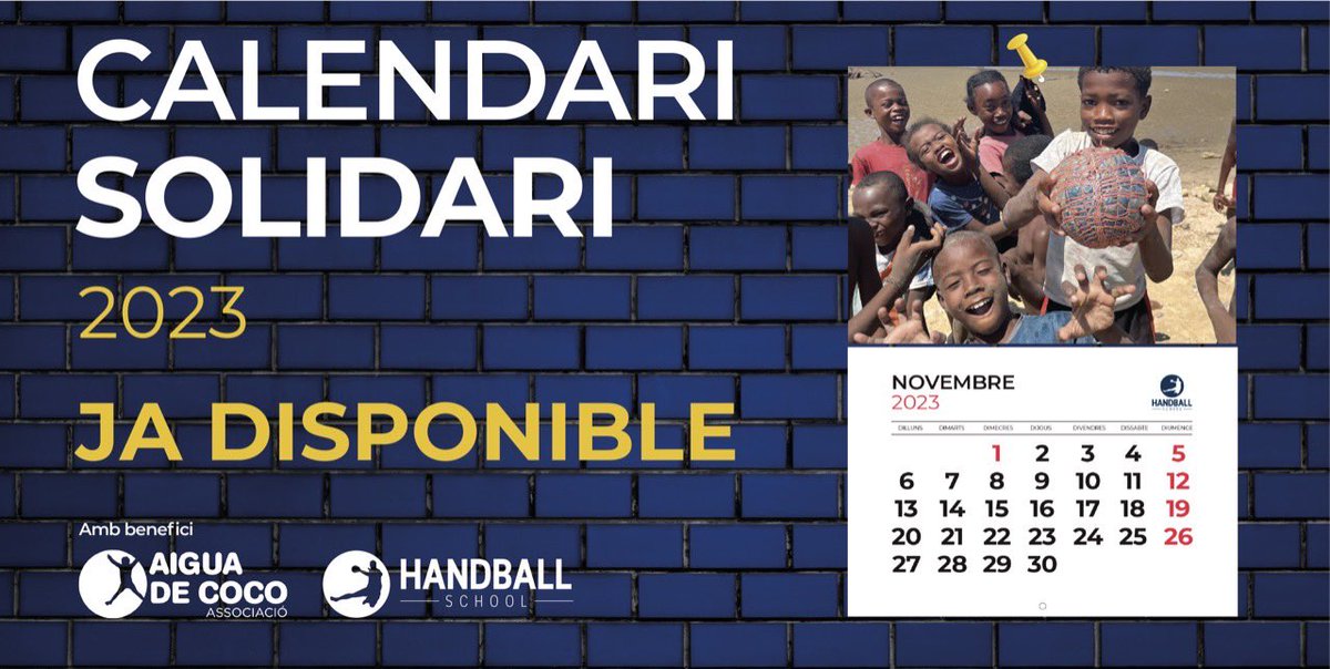 Ja disponible el calendario solidario de Handball School para continuar con los proyectos de la <a href="/faguadecoco/">Red Agua de Coco</a> en el Sud de Madagascar. 

🏷 10€ para ayudar a los niños y niñas a tener una educación como motor de desarrollo.