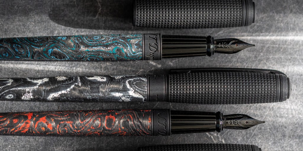 PenChalet's tweet photo. New year, new pen! And this one is worthy of 2023. Discover the perfect combination of iconic tradition and cutting edge technology with the S.T. Dupont Carbon Collection: https://t.co/dg5GkTTD4h #stdupont #carboncollection #pencollection #pen #collecting #penchalet #pens https://t.co/z8zwMf2uNR