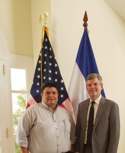 With the US Ambassador in Nicaragua #IVLP #EstamosUnidos