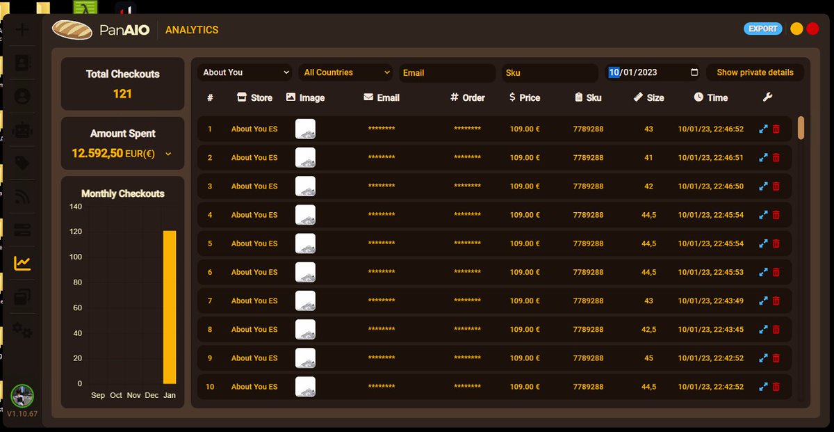 nextstep_las's tweet image. GGWP @panaiobot + @hammerproxies 🥂

CGs: @hypelabeu @checkouters @BestNotify_