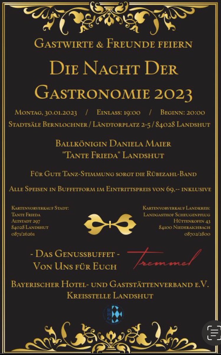 Auf geht’s zur Nacht der Gastronomie 2023 - bei Fragen &amp; Kartenbestellungen gerne melden 😀