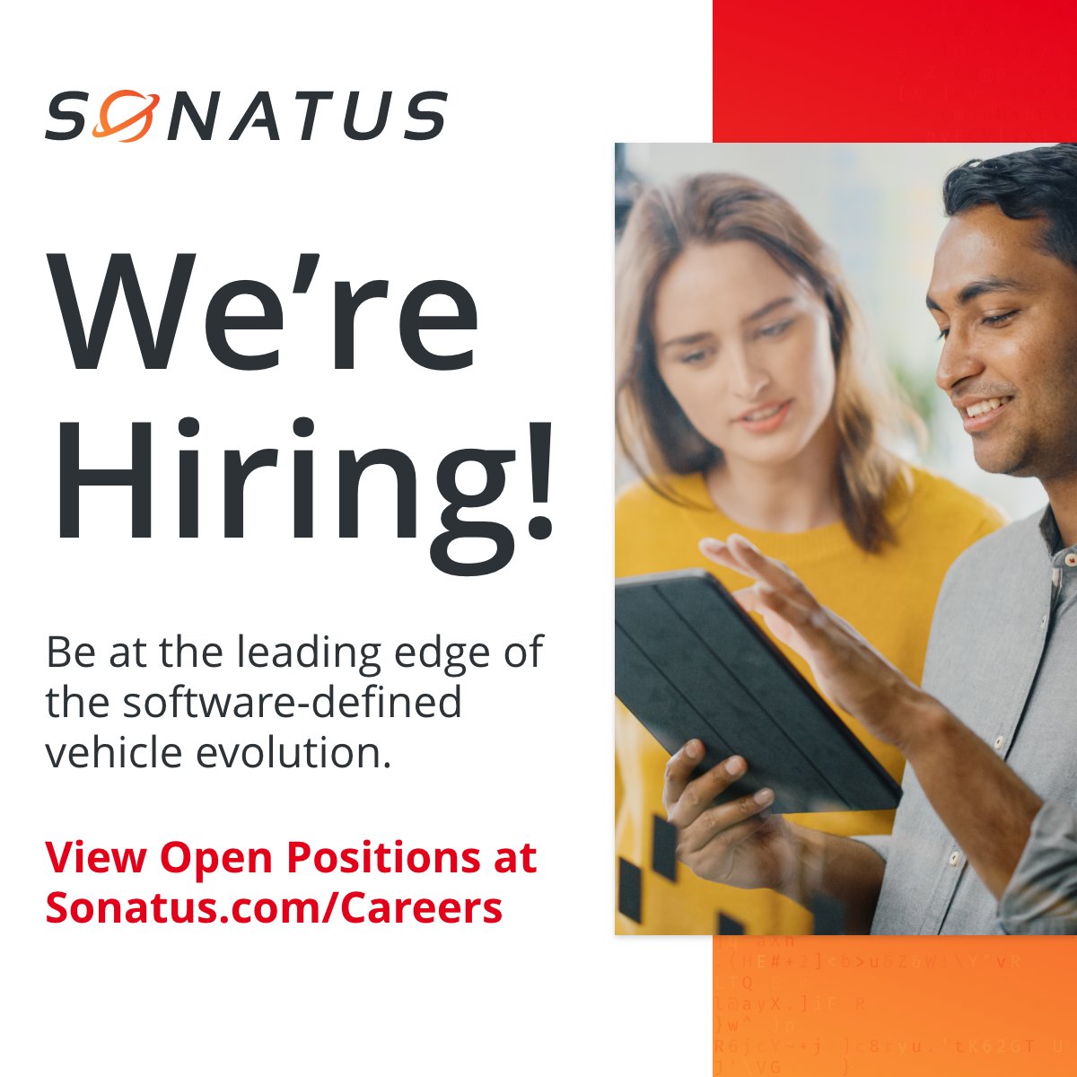 Want to help deliver the vehicle of the future? Come join our industry-leading team named one of Forbes’ Best Startup Employers, offering flexible working and access to innovative automotive software. 

Check out our careers page here: hubs.ly/Q01xB1ld0