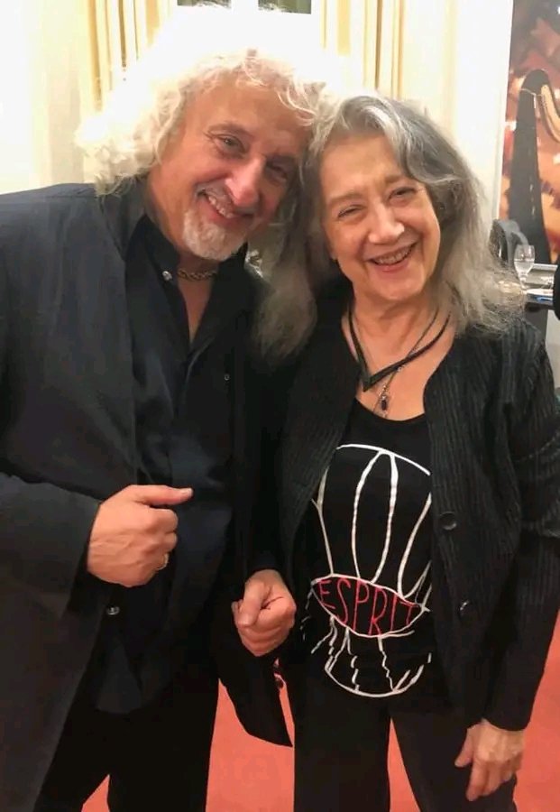 Happy 75th Birthday to Famed Soviet-born Israeli cellist Mischa Maisky  with Martha Argerich 