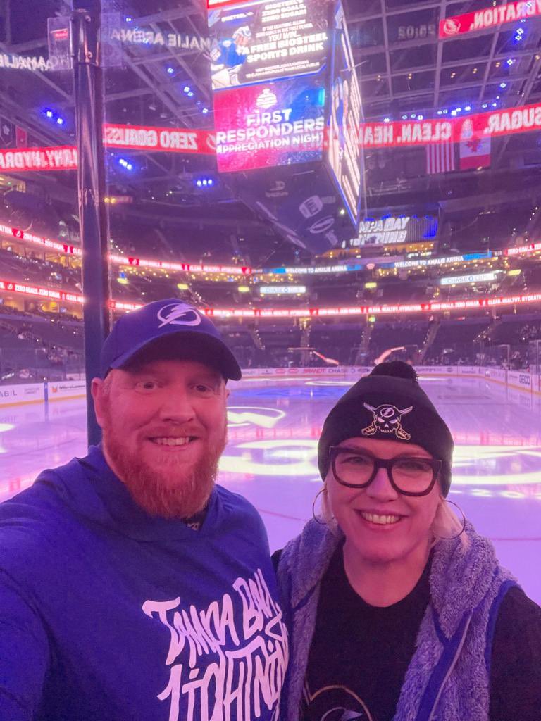 And we are back @AmalieArena to see our Tampa Bay Lightning!! #BeTheThunder @TBLightning #GoBolts